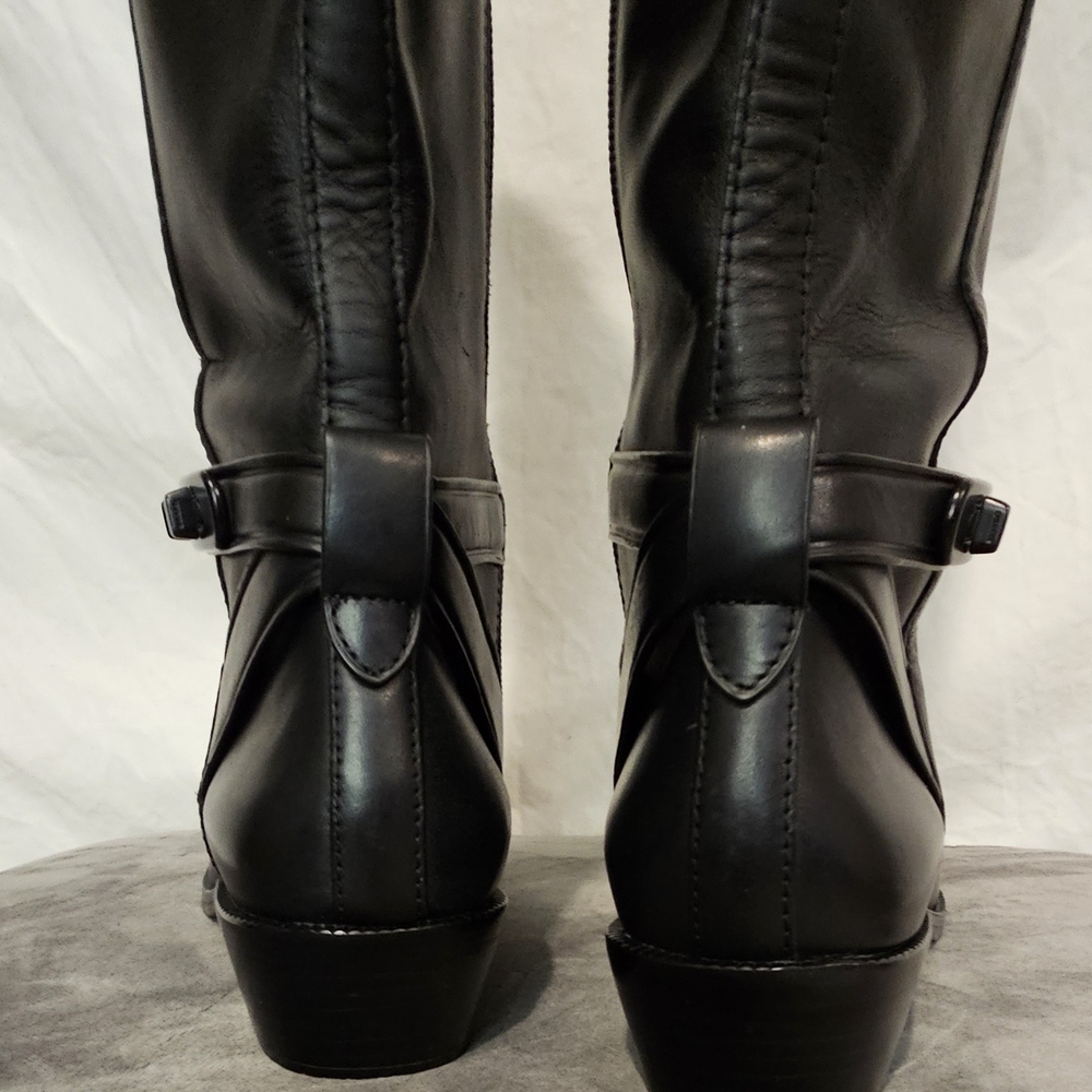 *NWOB* Coach Black Leather Boots (Never Worn) - Picture 6 of 16